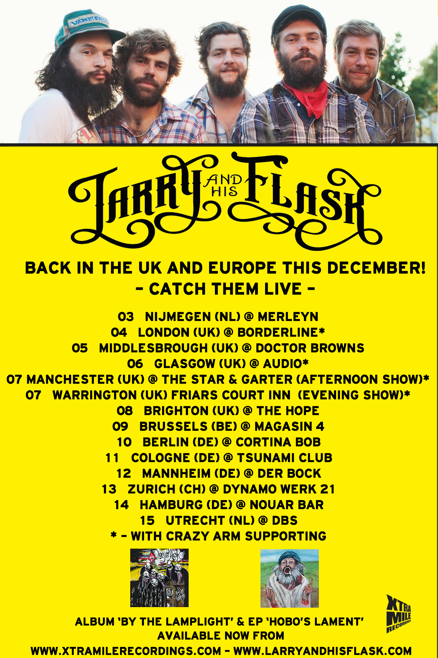 Larry and His Flask in Europe this month!